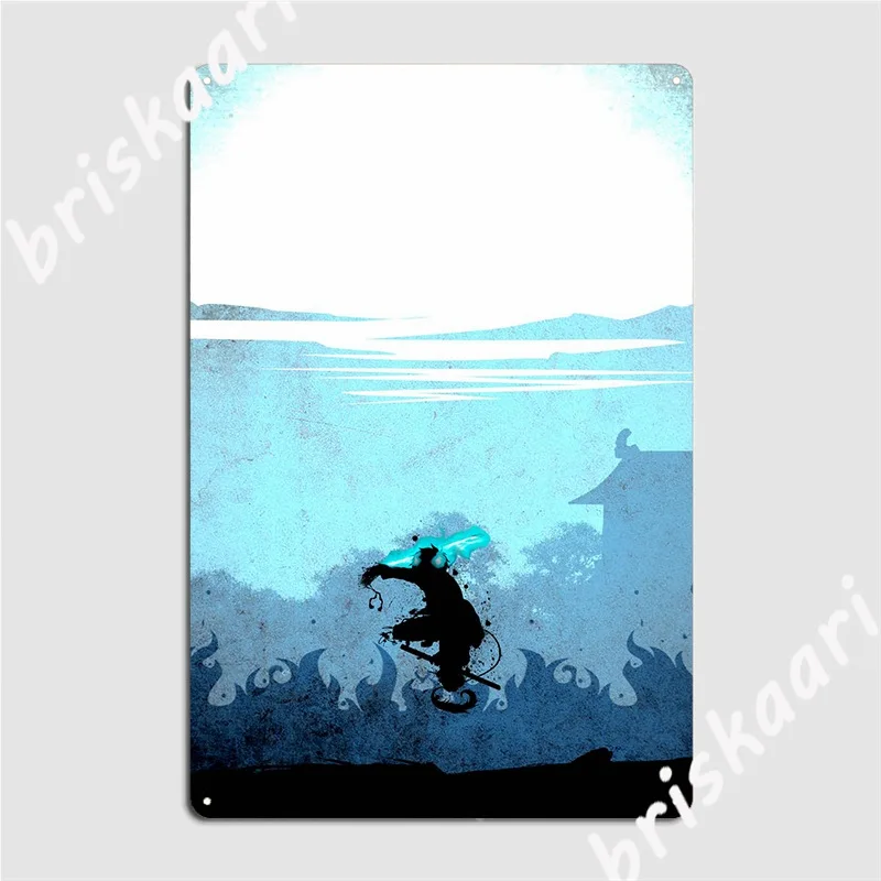 Blue Exorcist Rin Targa In Metallo Poster Adesivo Murale Divertente Pittura Decor Targa In Metallo Poster