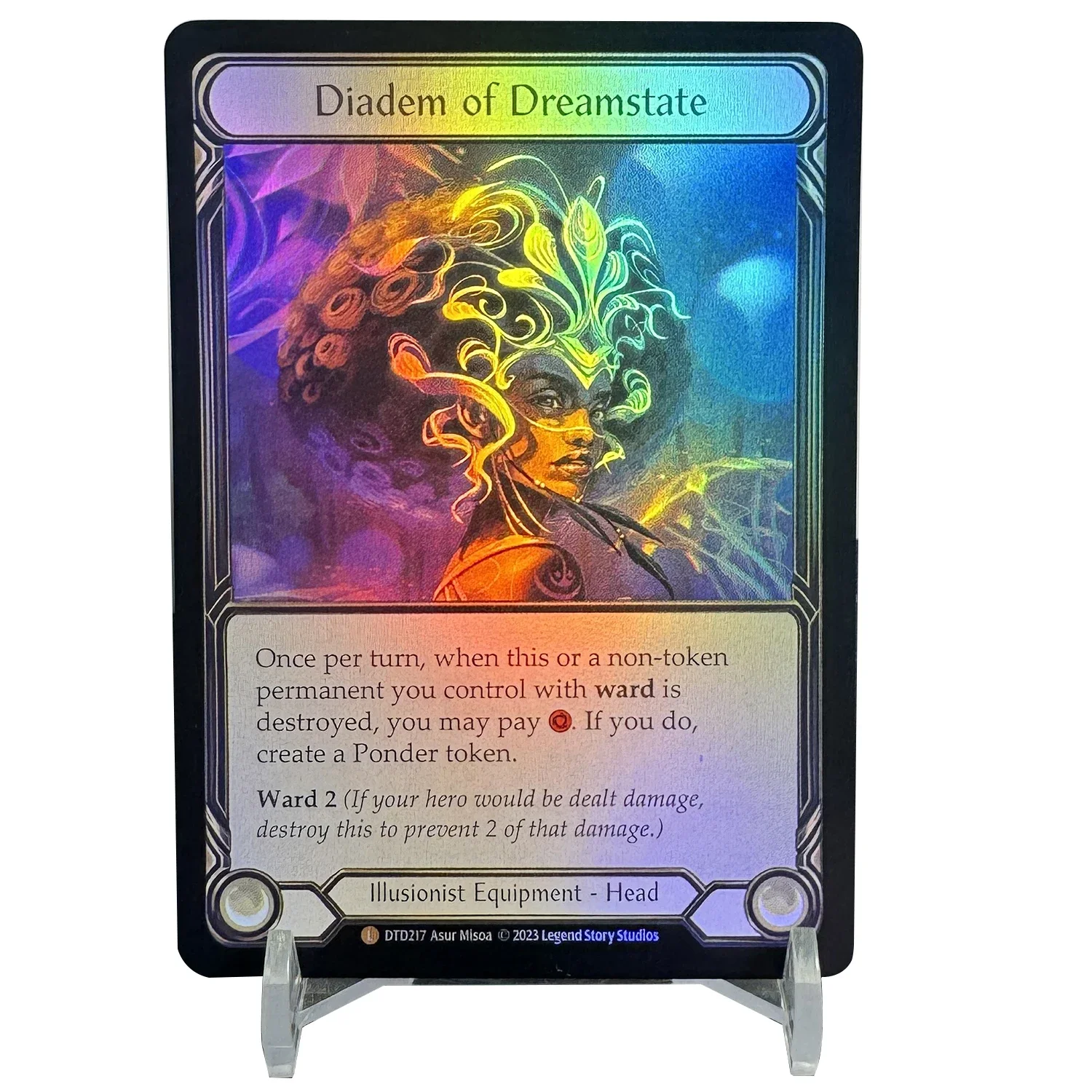 Fab Foil 2 Proxy Rainbow Foil Flesh And Blood Proxies Carte Da Gioco Tcg Crown Of Dominion Dynasty Dtd Diadem Of Dreamstate