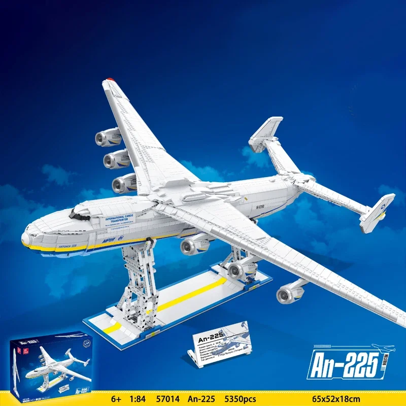 Creative Expert Moc 57014 Large Transport Aircraft An-225 Aviation Plane Model 5350Pcs Building Blocks Mattoni Giocattoli Per Set Regalo