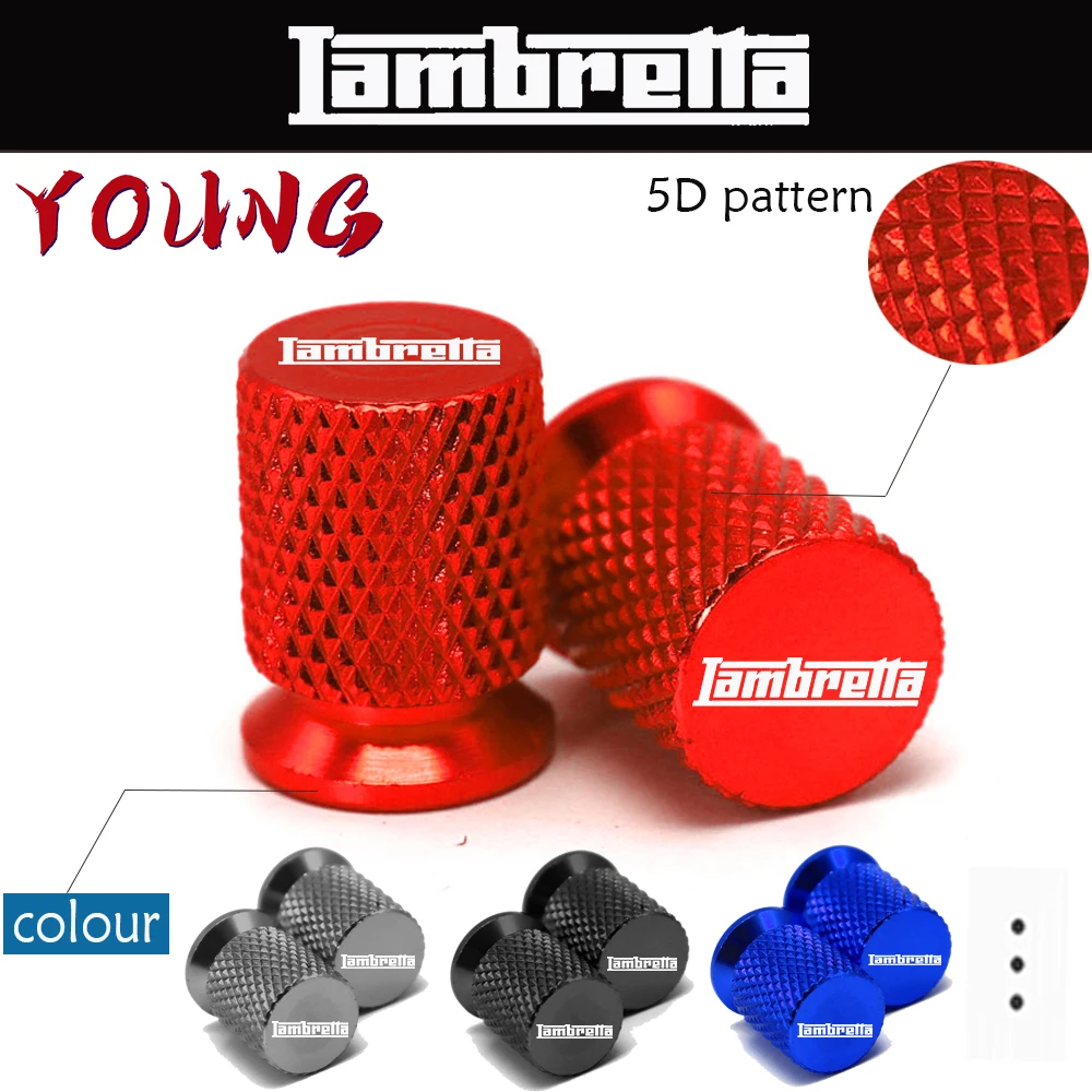 Per Lambretta Ln 125 Ln 151 Ln 150 V-Special 50 125 200 Accessori Moto Assiano Tappi Valvola Pneumatici Ruota Cnc Coperchi Ermetici