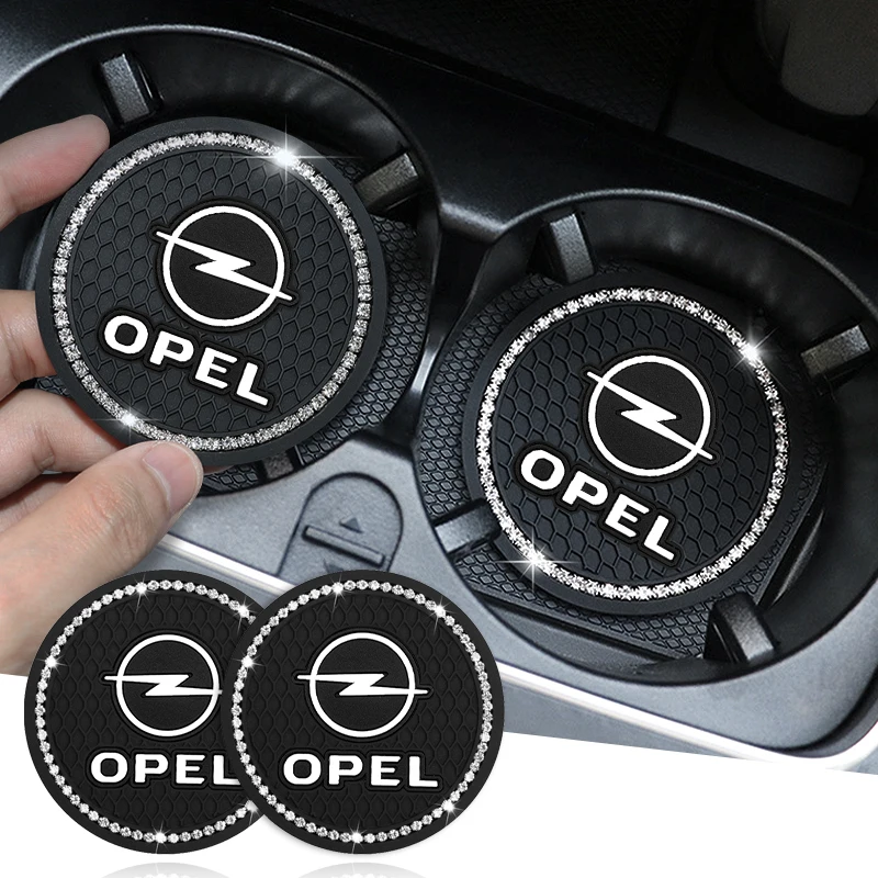 Sottobicchiere Antiscivolo Per Auto Diamond Strass Car Water Cup Pad Per Opel Insignia Astra H G J Antara Vectra Vivaro Corsa C D Zafira B