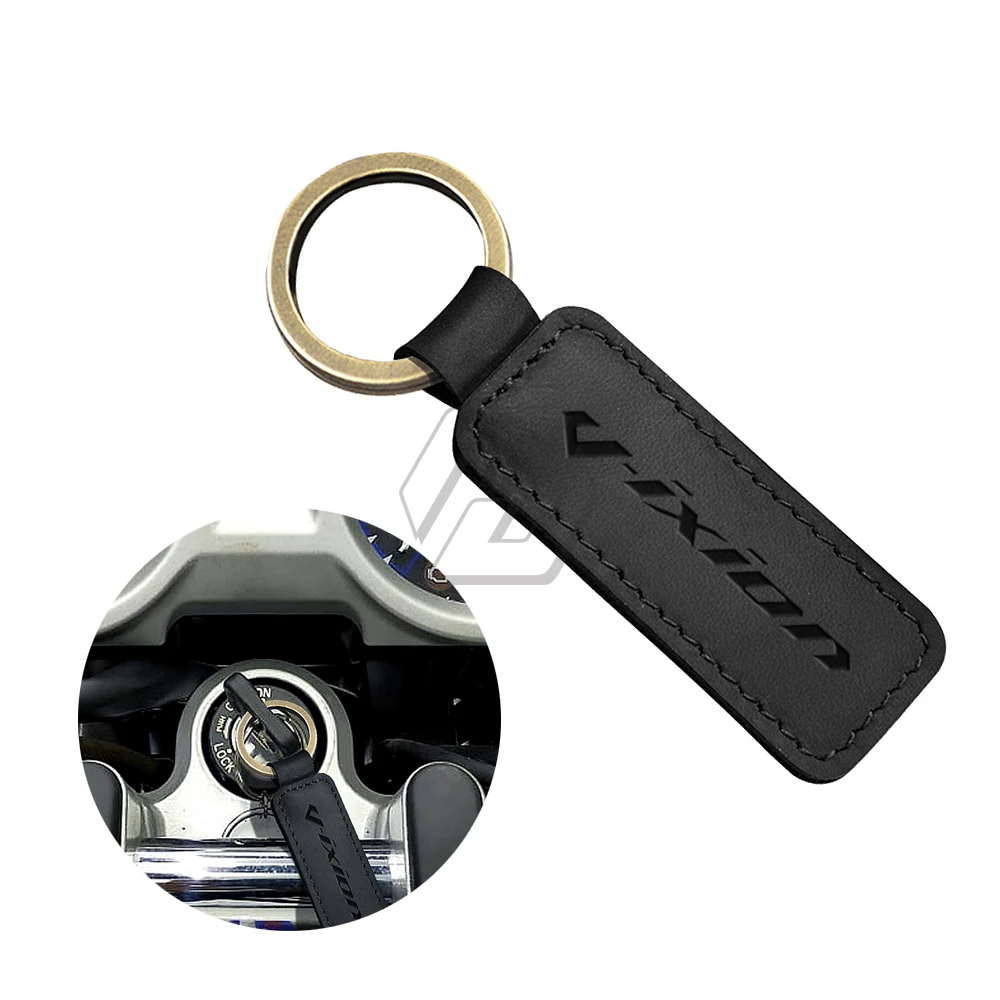 Per Yamaha V-Ixion 150 155 R Portachiavi Moto Portachiavi In Pelle Bovina