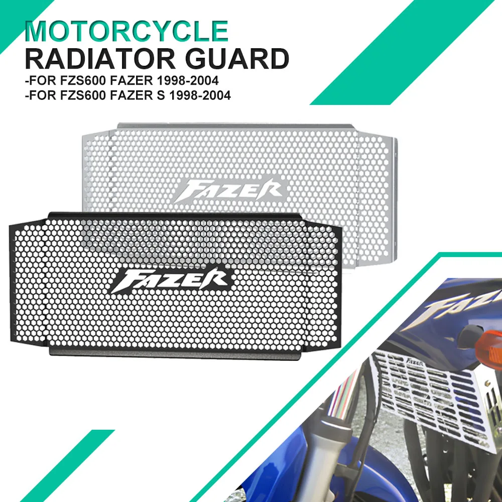 Moto Radiatore Guard Grill Protector Fzs600 Fazer S Hole Type Water Tank Net Cover Per Yamaha Fzs 600 Fazer 1998-2004 Accessori