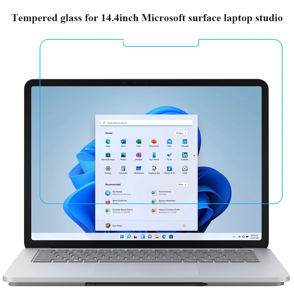 Per 14.4 Pollici Surface Laptop Studio 2022 Hd 9H 0.3Mm Per Surface Laptop Studio 2 2023 Pellicola Protettiva In Vetro Temperato