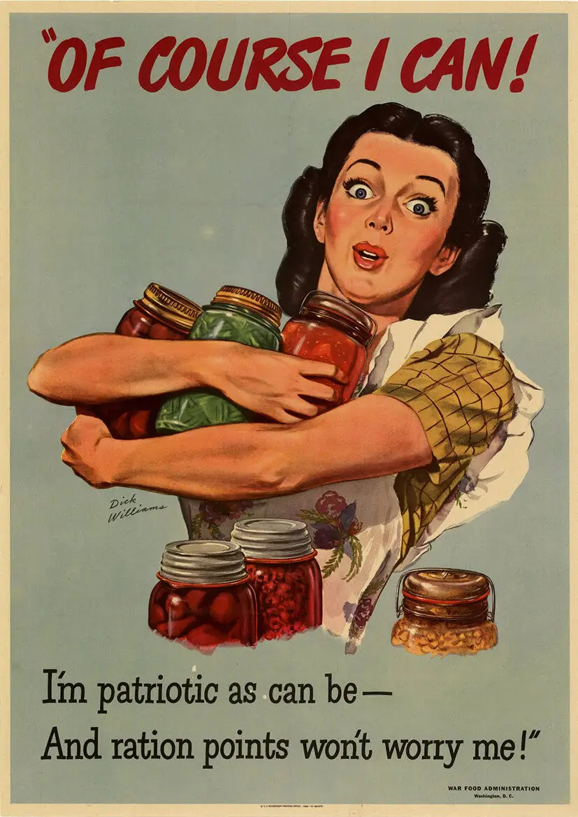 Vintage Wii Ration Ration Wartime War Dipinti Ad Olio Stampe Su Tela Wall Art For Living Room Bedroom Decor