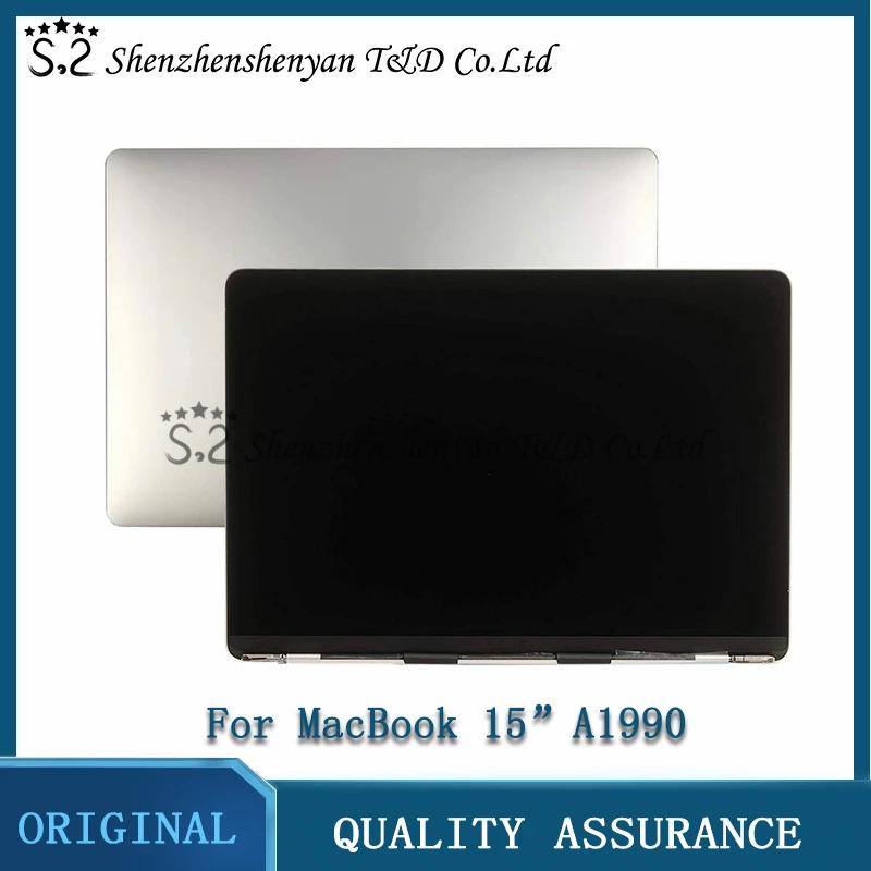 Aaa + Per Macbook Pro Retina 15.4 "A1990 Schermo Lcd Completo Assemblaggio Completo Space Grey Grey Silver Mr932 Mr942 2018 2019