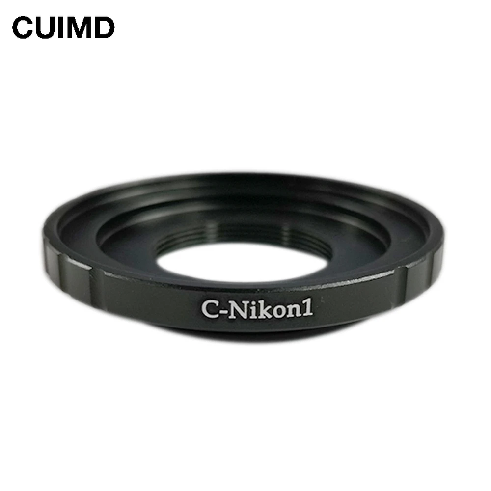 C-Nikon 1 C-Mount Cine Movie Lens Per Nikon 1 Mount J1 V1 J2 V2 J3 V3 J4 Camera Lens Adapter Ring C-N1 Nero 16Mm