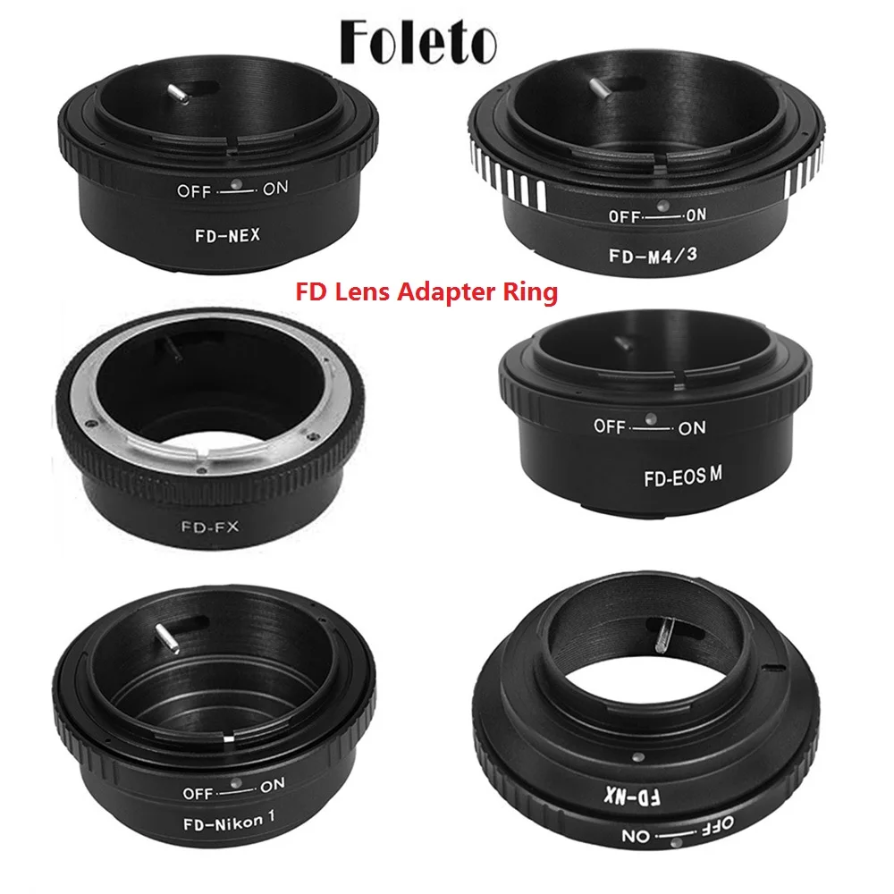 Foleto Fd Lens Adapter Ring Per Canon Fd Fl Lens To Micro 4/3 M43 Olympus Eos-M Nikon 1 Fx Nx Panasonic Sony Nex 5 7 J1 Camera