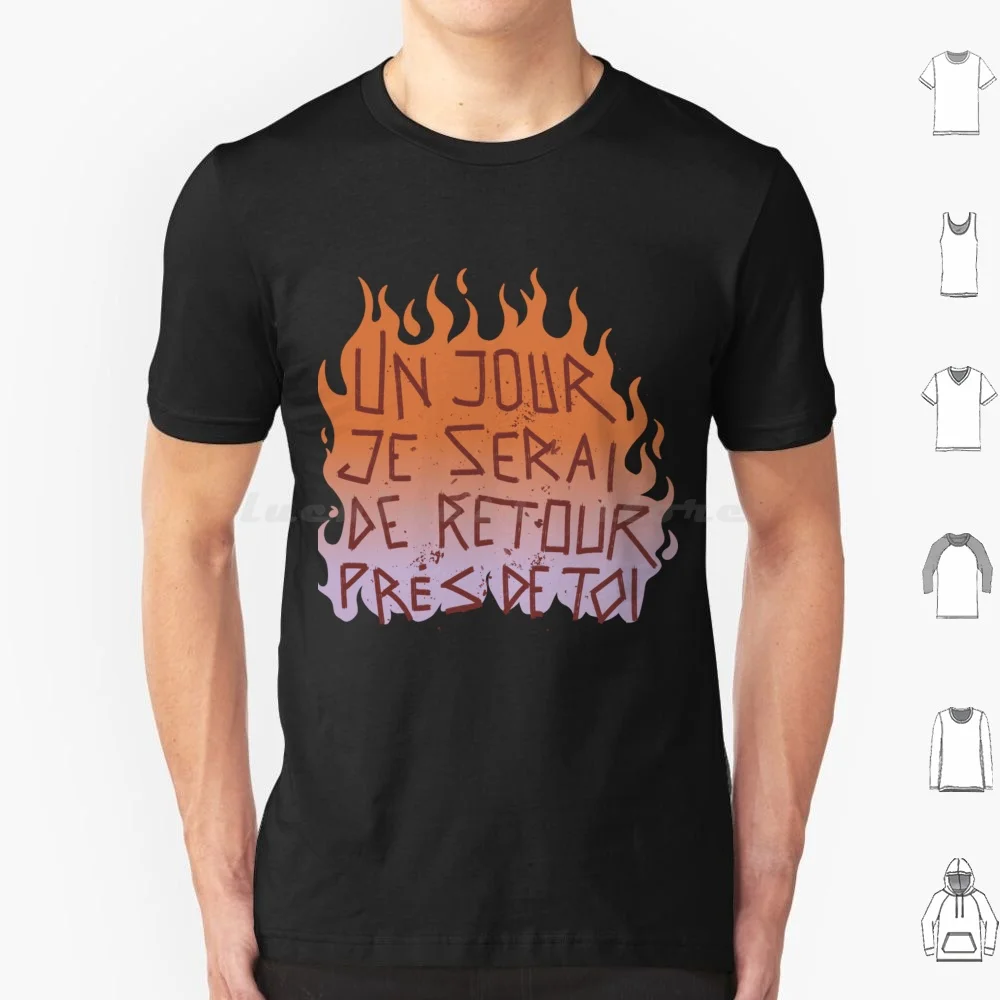 Disco Elysium Un Jour Je Serai... Iscrizione T Shirt Big Size 100% Cotone Discoteca Elysium Videogioco Fire Iscrizione Francese