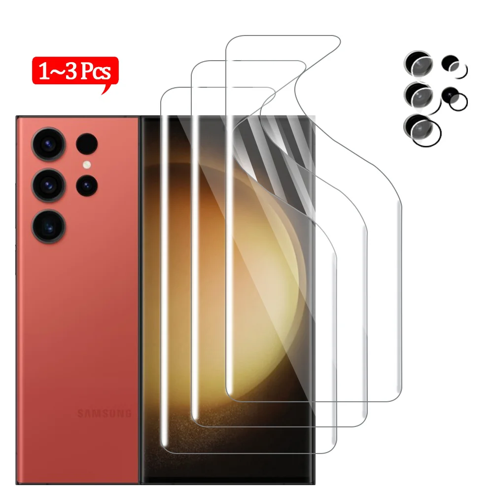 Pellicola Idrogel Per Samsungs S23 Ultra 5G Proteggi Schermo Samsung S22 Ultra Accessori Samsung S23 Plus Film Nessun Vantaggio S22 Ultra Lenti Della 