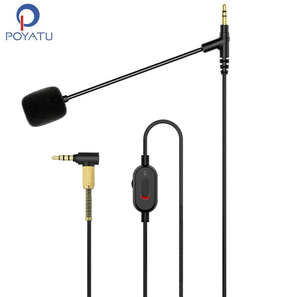 Poyatu Wh Ch720N Boom Mic Cords Per Sony Wh-Ch720N Whch720N Audio Clearspeak Cavo Universale Con Microfono A Braccio
