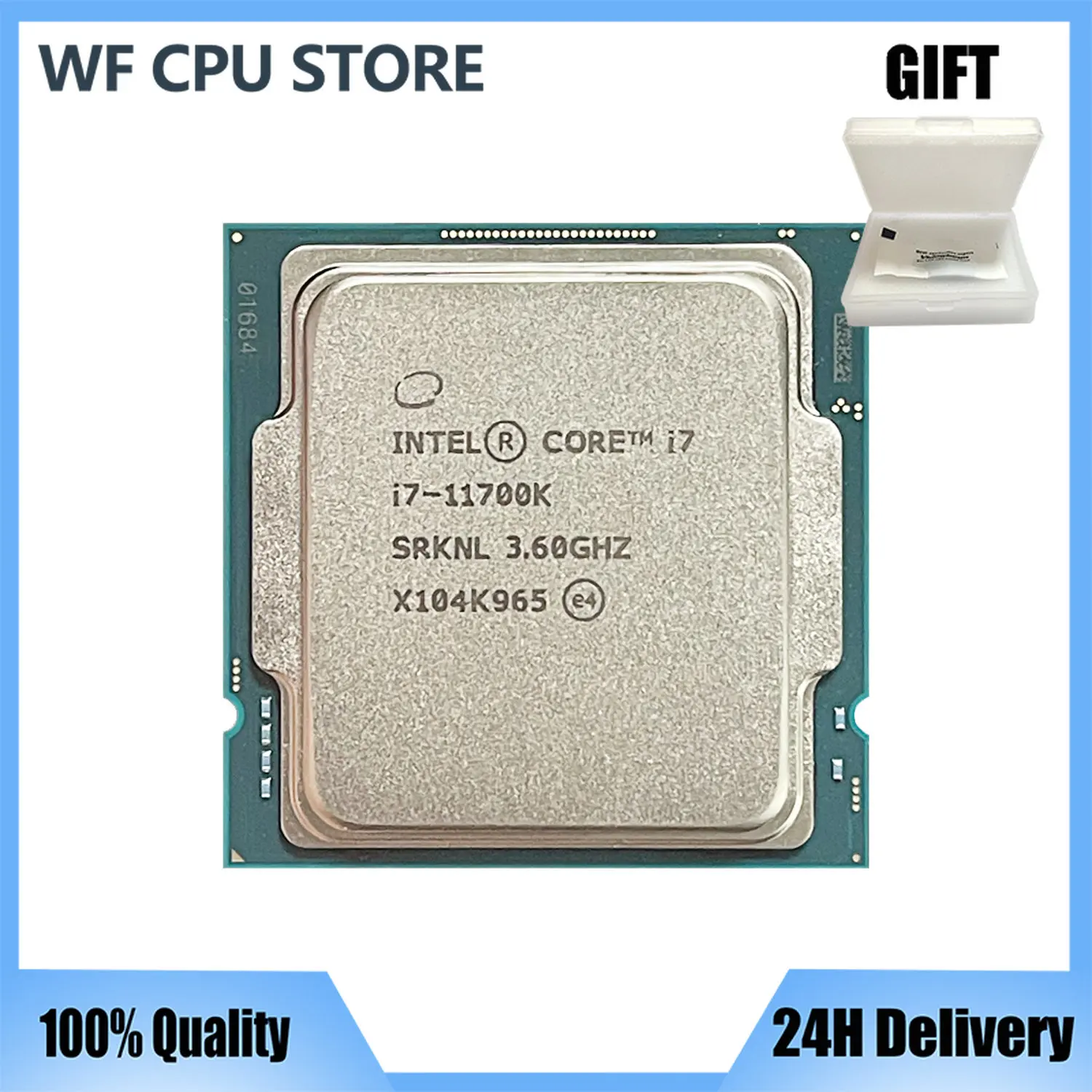Intel Core I7-11700K I7 11700K 3.6 Ghz Utilizzato Processore Cpu A Otto Core A 16 Thread L3 = 16M 125W Lga 1200 Senza Ventola