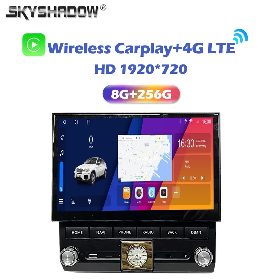 Qled Carplay Auto Android 13.0 8G + 256G Lettore Per Auto Radio Gps Map Wifi Bluetooth Per Toyota Cruiser 70 76 75 Lc70 Lc76 Lc75 2007-