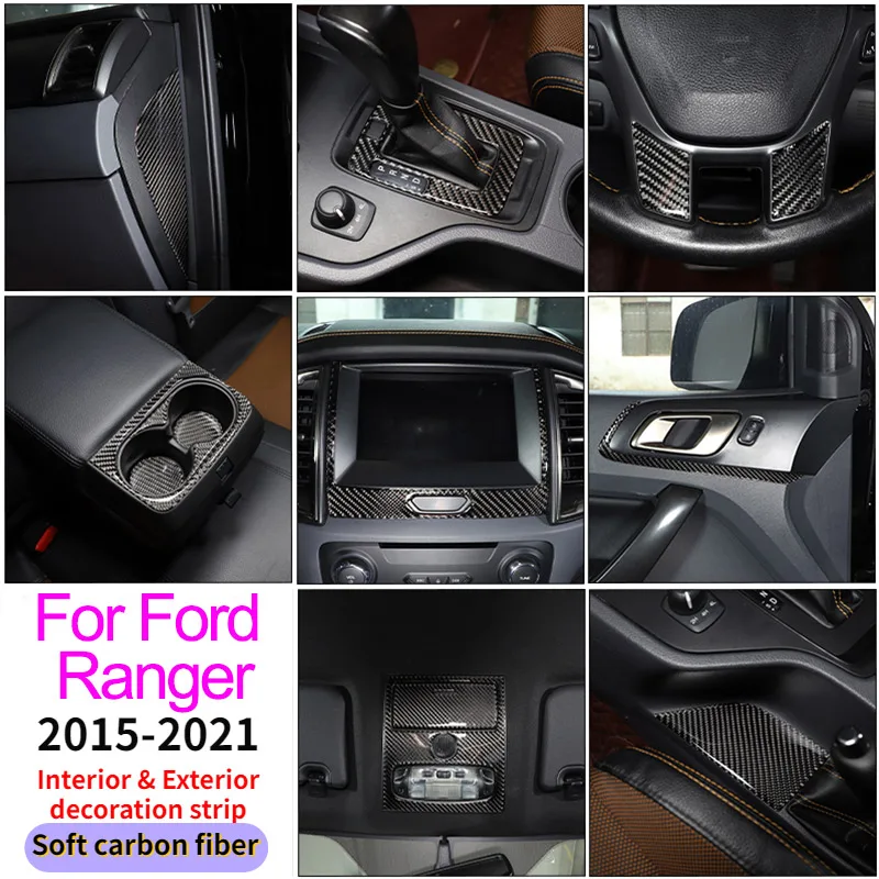 Per Ford Ranger Wildtrak Car Central Control Instrument Panel Volante Navigazione Accessori Adesivi Decorativi Interni