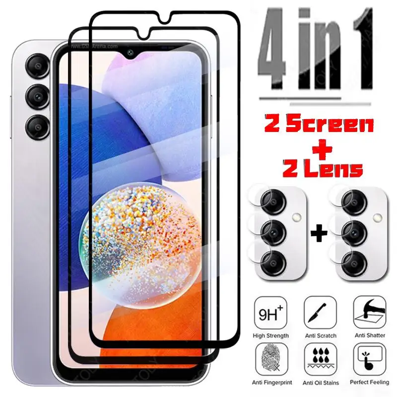 Per Vetro Samsung Galaxy A14 Vetro Temperato Per Samsung A14 A05S A13 A04E A54 A34 5G Cover Pellicola Proteggi Schermo Samsung A14 5G