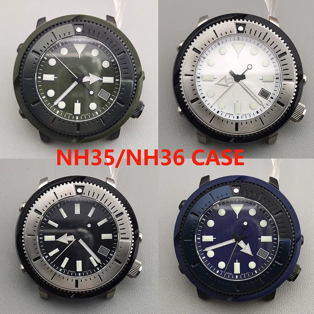 Nh35 Dail 45Mm Vetro Zaffiro Orologio Accessorio Movimento Parte Per Tonno Marinemaster Prospezione Ex Sne537J1