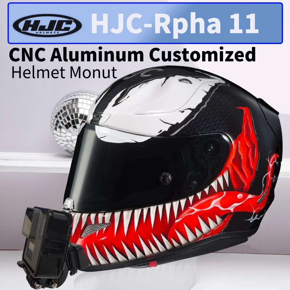 Tuyu Personalizzato Hjc-Rpha Ll Supporto Per Casco In Alluminio Cnc Per Gopro Max Hero 10 9 Insta360 One X2 Dji Akaso Yi Sjcam Camera