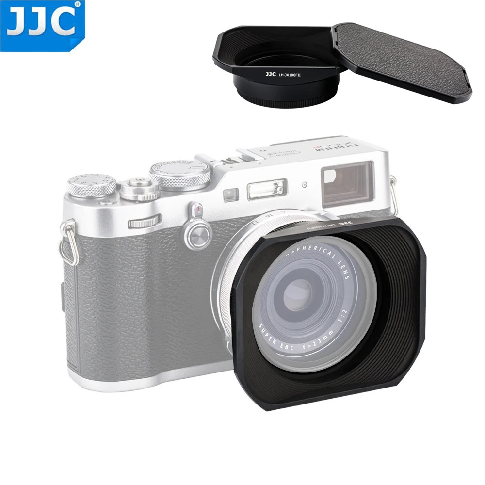 Jjc Metallo Piazza Lens Hood Kit Anello Adattatore Per Fujifilm X100V X70 X100 X100S X100T X100F Sostituisce Fujifilm Lh-X100 & Ar-X100