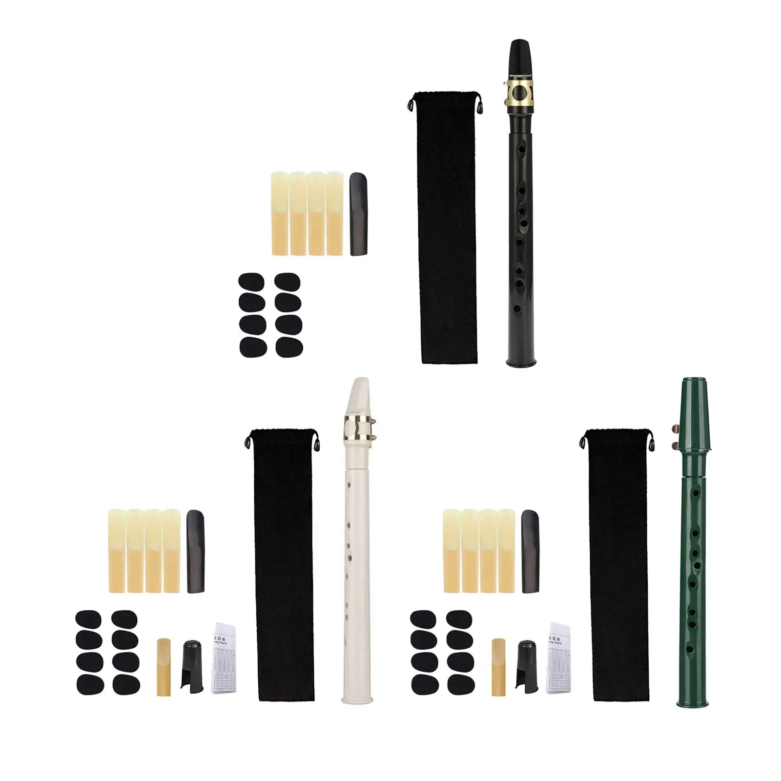 Mini Pocket Saxophone Woodwind Instrument Con Canne Per Boccaglio Borsa Per Il Trasporto Per Giocatori Di Strumenti Bambini Principianti Amatori