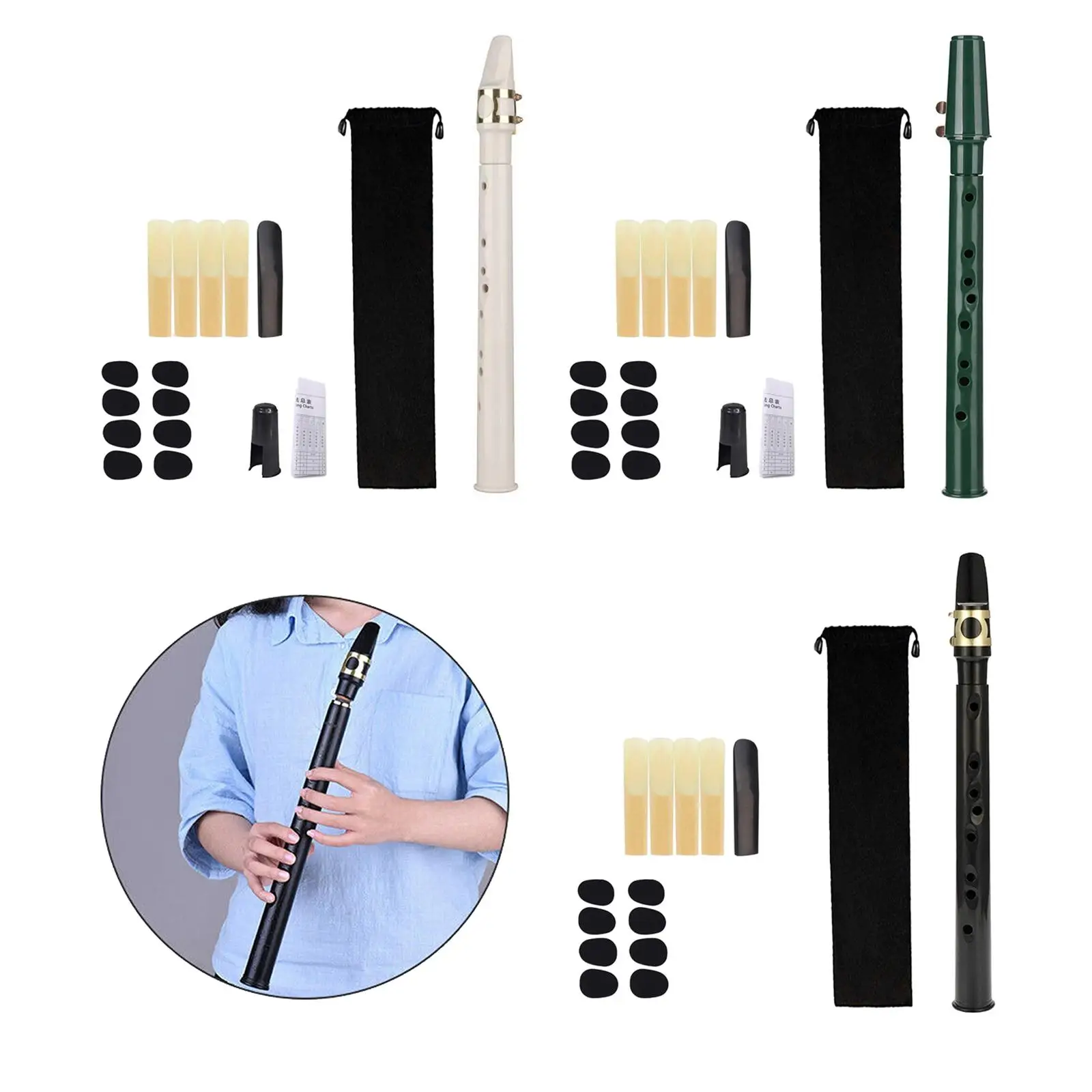 Mini Pocket Saxophone Set Portatile Sax Fingering Chairs Woodwind Instrument Per Amatori Professional Performer Instrument