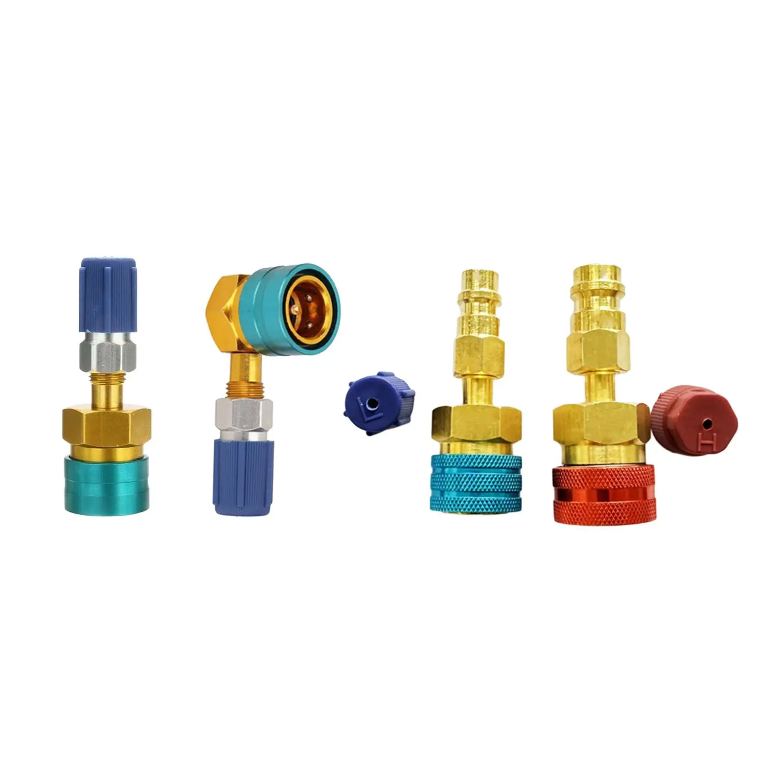 Sostituzione Del Kit Di Accoppiatori Rapidi R1234Yf Per R1234Yf Sistema Di Aria Condizionata Per Auto Raccordi Di Ricarica Ca Conversione R1234Yf A R1