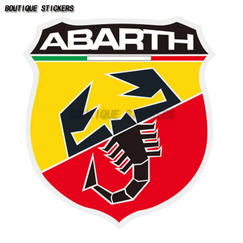 Boutique Fiat Abarth Scorpion Logo Emblem Car Sticker Car Moto Racing Decal Adesivo In Polietilene Impermeabile