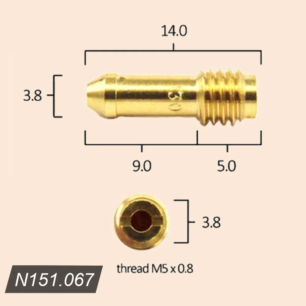 Pilot Jet Idle Slow Jet Per Mikuni Carb N151.067 Kawasaki Kz1000 Gs1000 Gs1100 Dr-350 Taglia 30-65