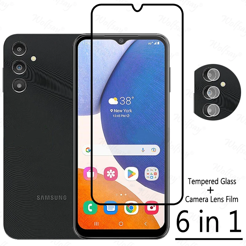 Vetro Temperato A Copertura Totale Per Samsung Galaxy A14 5G Proteggi Schermo Samsung A14 A 14 5G Vetro Per Fotocamera Per Samsung A14 5G Glass