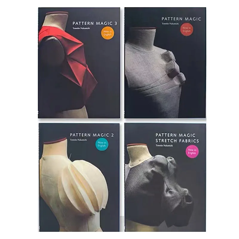 4 Libri/Set Tomoko Modello Nakamichi Libro Magico Volume 1-4 Tessuti Elasticizzati Abbigliamento Taglio Design Libro Didattico