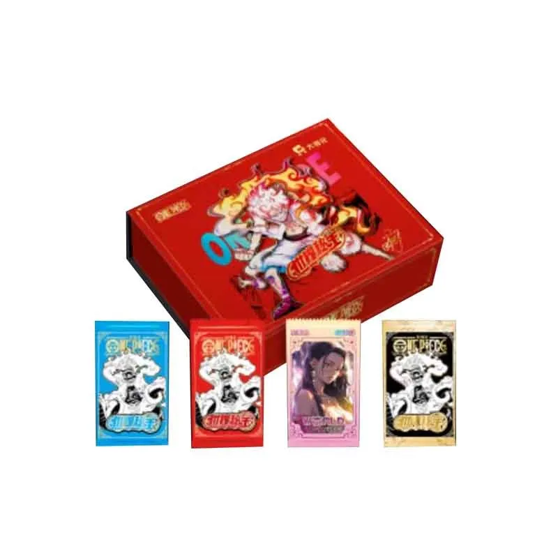 One Piece Collection Cards Game Rufy Game Original Box Storage Trading Cards Anime Acg Card