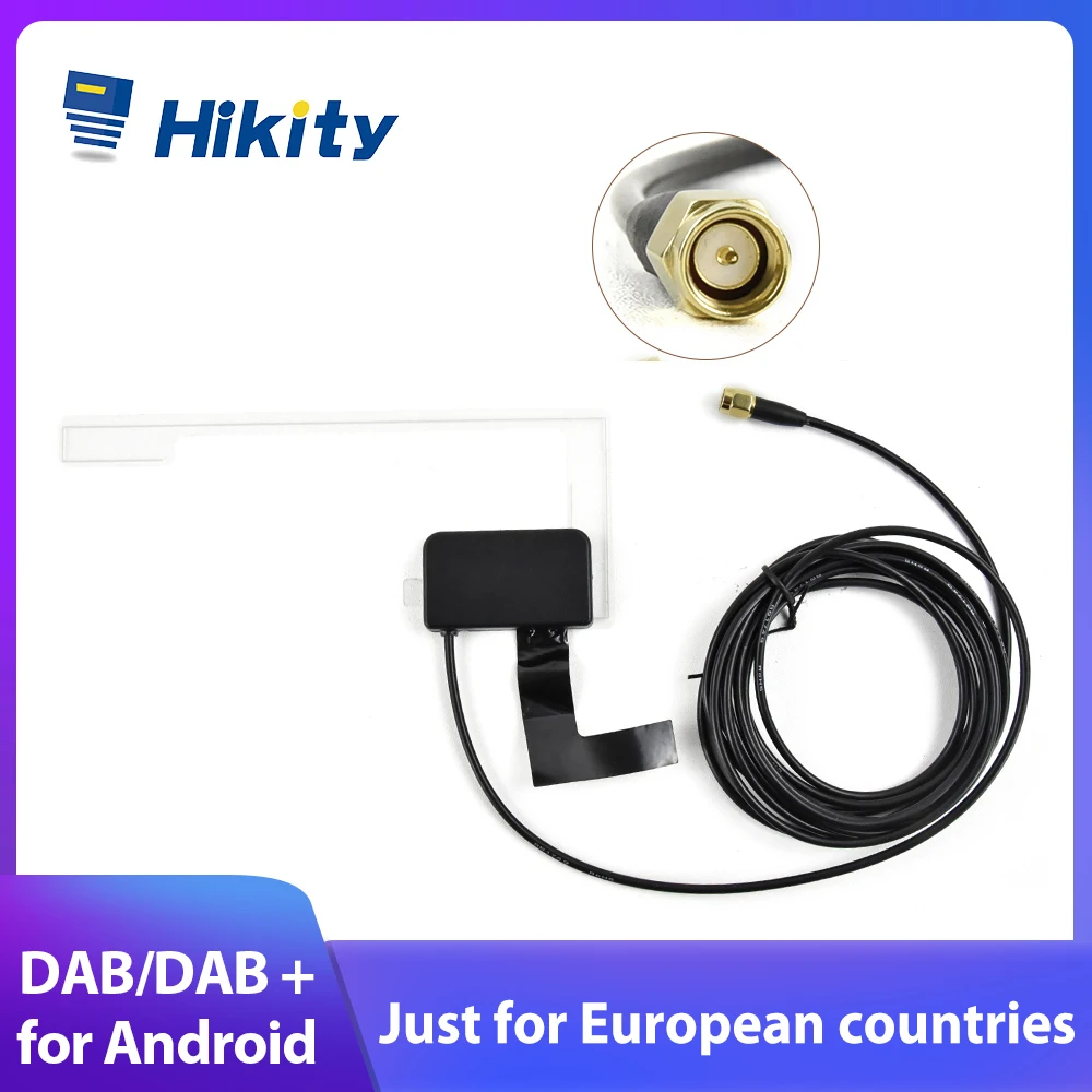 Antenna Hikity Dab + Con Ricevitore Adattatore Usb Lettore Stereo Per Auto Android Ricevitore Gps Per Auto Per Radio Android Universale