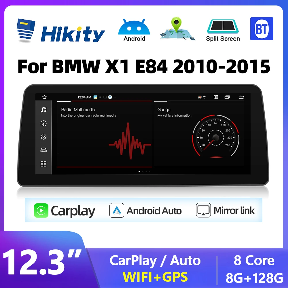 Hikity Autoradio Android Per Per Bmw X1 E84 2010-2015 Autoradio Carplay Multimedia Muslimgps Navigation 4G