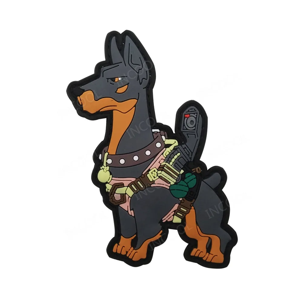 3D Pvc Tactical Dog Patch Service Dog Military Decorative Patch Combat K9 Dogs Badge In Gomma Chevron Per Harness Vest Backpack