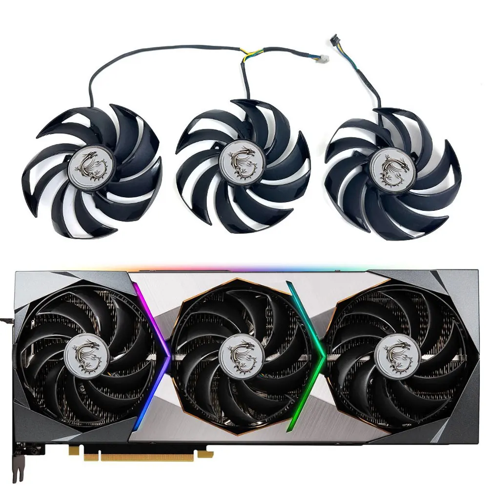 Muslimex Rtx 3070, 3070 Ti Suprim Gpu Fan, Per Msi Rtx 3070 Suprim, Rtx 3070 Ti Suprim Ventola Di Raffreddamento Della Scheda Video