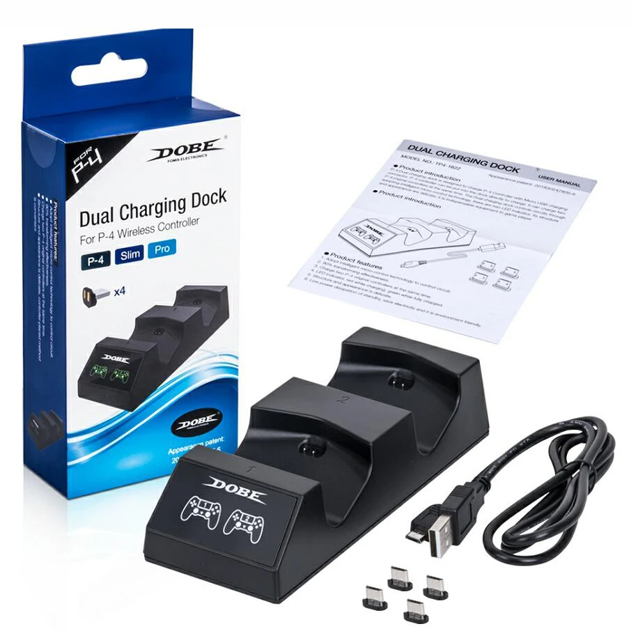 Ps4 Slim Pro Wireless Controller Dock Station Di Ricarica Rapida Per Caricabatterie Joystick Sony Playstation 4