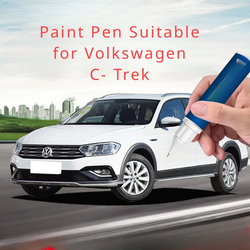 Penna Per Vernice Adatta Per Volkswagen C- Trek Paint Fixer Polar White Laser Gold Original Car Paint Fixer Scratch Fabulous Rep
