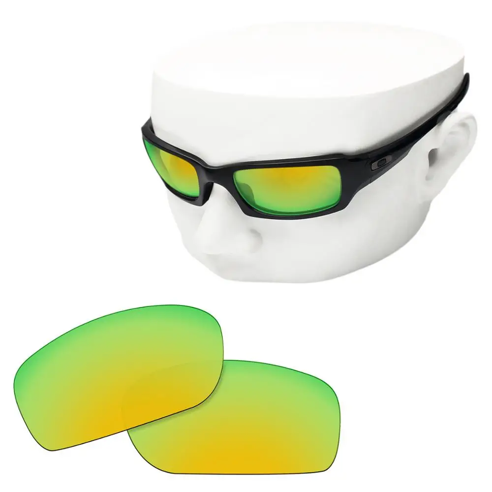 Oowlit Polarizzati Lenti Di Ricambio Di 24K Oro Specchio Per-Oakley Fives Squared Occhiali Da Sole