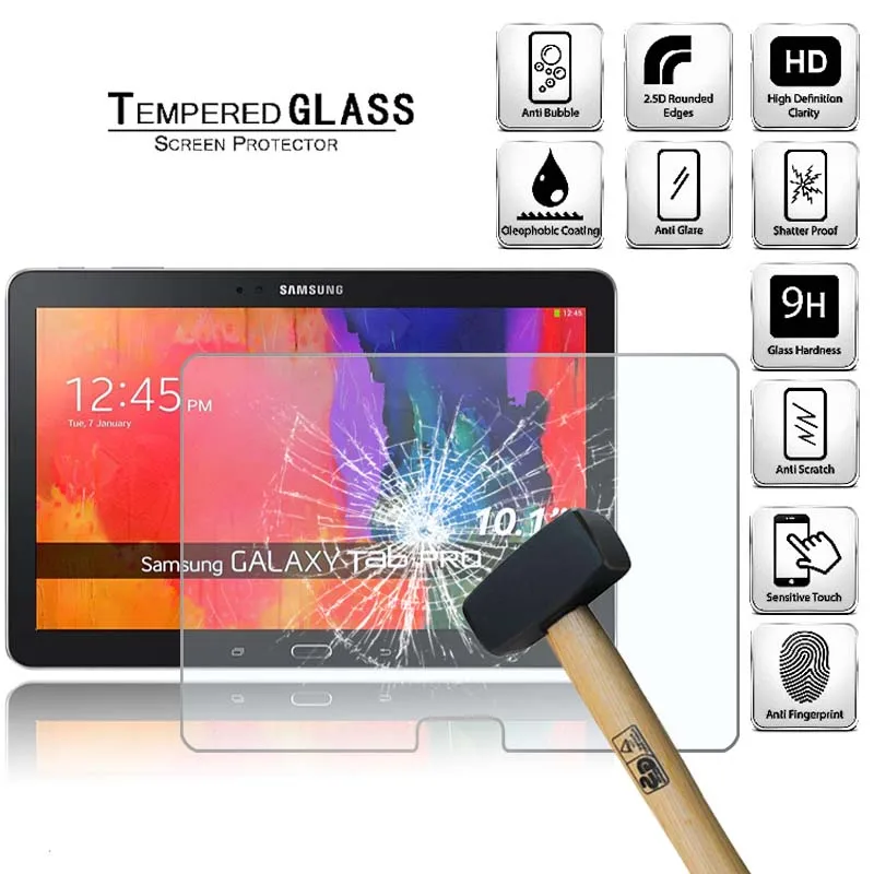Cover Protettiva Per Schermo In Vetro Temperato Per Tablet Samsung Galaxy Tabpro 10.1 T520 T525 Tab Pro Copertura Completa Anti-Impronta Digitale
