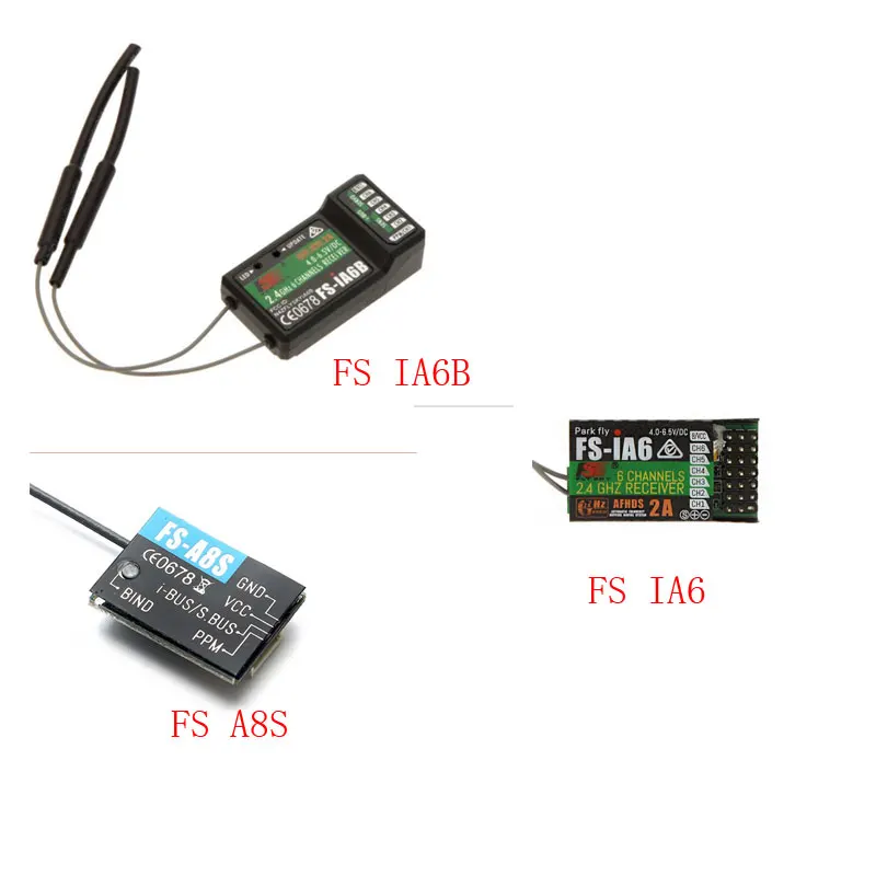 Flysky Fs-A8S A8S Fs-Ia6B Fa-Ia6 2,4G 8Ch Mini Recettore Con Ppm-Autobus Sbus Salida Para Drone Quadcopter Accessori De Piezas