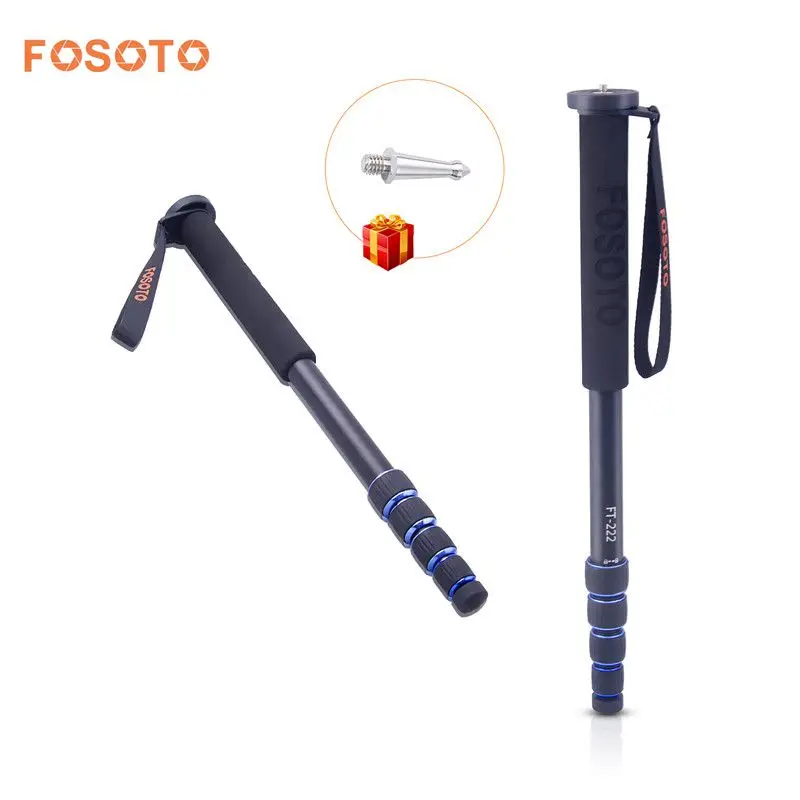 Fosoto Ft-222 Treppiede Digitale Professionale 1650Mm Mini Treppiedi In Alluminio Da Viaggio Portatile Per Telefono Fotocamera Canon Nikon Dslr