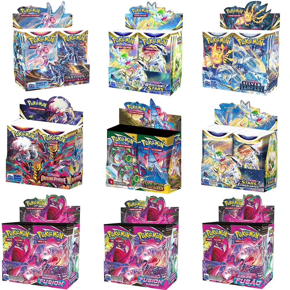 Spanish Pokemon Tcg: Silver Tempest Booster Fotovoltaje Vivido Reinado Escalofriante Cards Giocattoli Per Bambini Drop Shipping All'Ingrosso