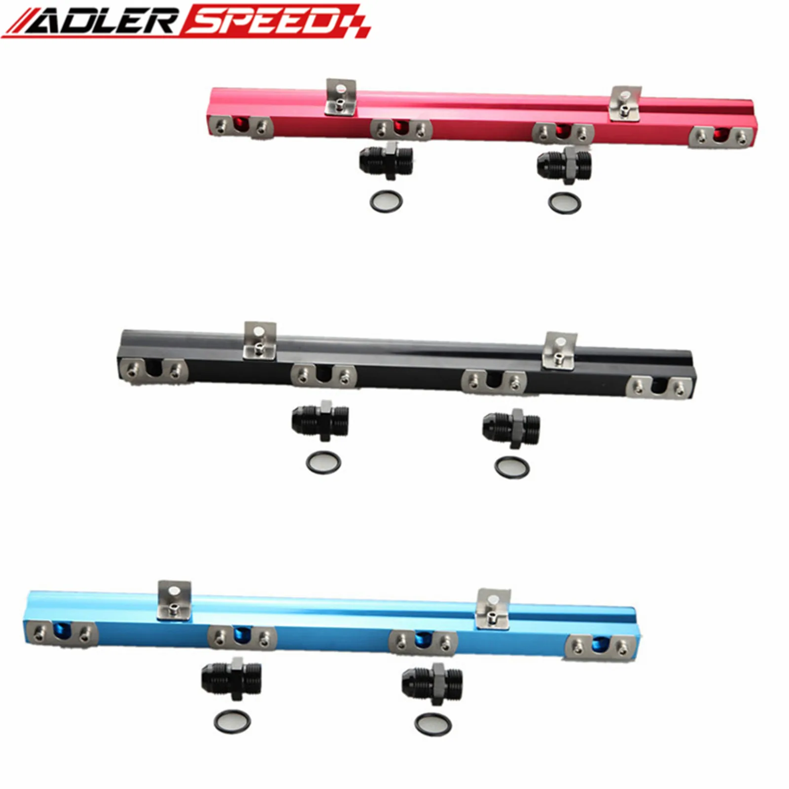 Kit Iniettore Rail Carburante Per Volvo 240 740 940 Cnc Alluminio Ad Alto Flusso Blu/Rosso/Nero/Argento