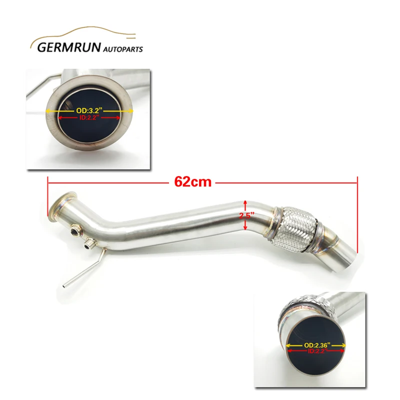 Downpipe In Acciaio Inossidabile Per Bmw Serie 1 2007-2011 116D 118D 120D 123D