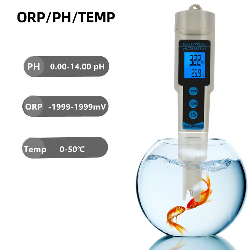 Home Orp Tester Idroponica Impermeabile Ph Contatore Dell'Acqua Orp Temp Ph Tester Aquario Piscina Redox Strumenti Di Misura Potenziali