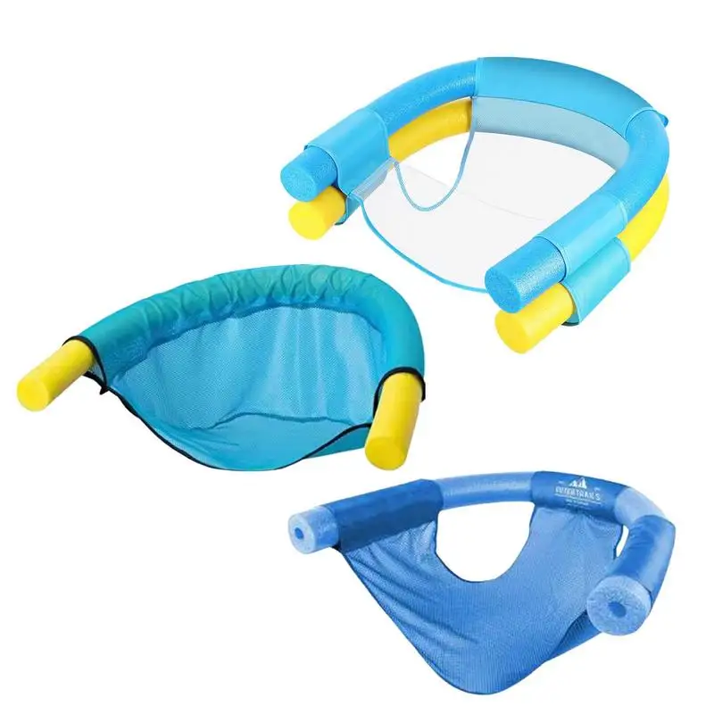 Piscina Noodle Chair Net Swimming Bed Seat Sedia Galleggiante Piscina Galleggiante Kids Party Sling Mesh Safe Leggero Forte Zattere Piscina