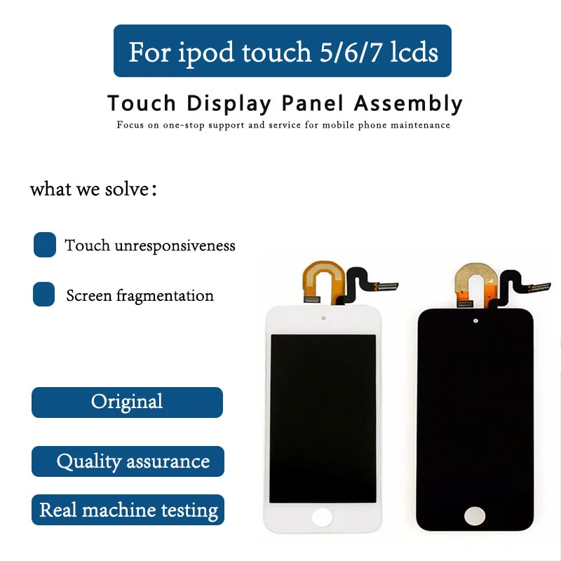 Originale Per Ipod Touch 5 6 7Th Display Lcd Touch Screen Digitizer Assembly Per Ipod Touch 5 Gen Gener Strumento Di Riparazione Gratuito