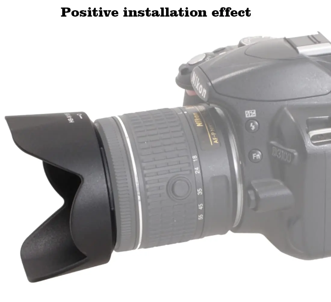 Hb-N106 Hb N106 Hbn106 Paraluce 55Mm Fotocamera Reversibile Lente Accessori Per Nikon D5600 D3400 D5500 D3300 D3200 Af-P18-55