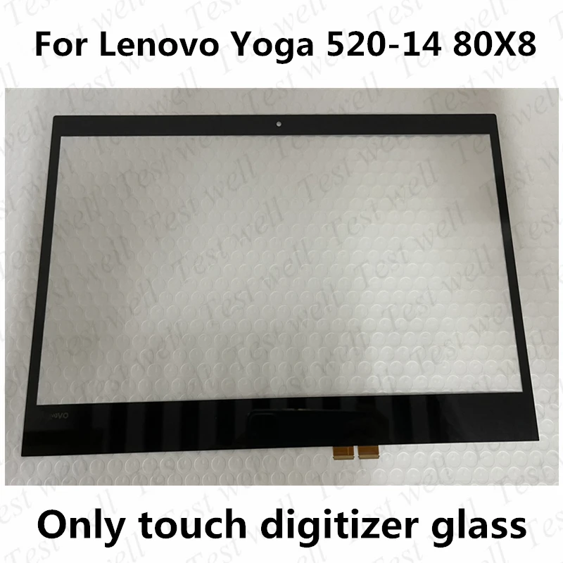 Touch 14 ''Per Lenovo Yoga 520-14 80X8 81C8 520-14Ikb 520 14 Flex 5-14 5-1470 Touch Digitizer Panel Glass Senza Lcd