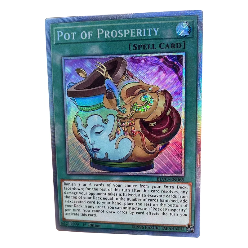 Orica Yugioh Schede Proxy Fai Da Te Collezione Pot Of Prosperity Rare English Non Originale
