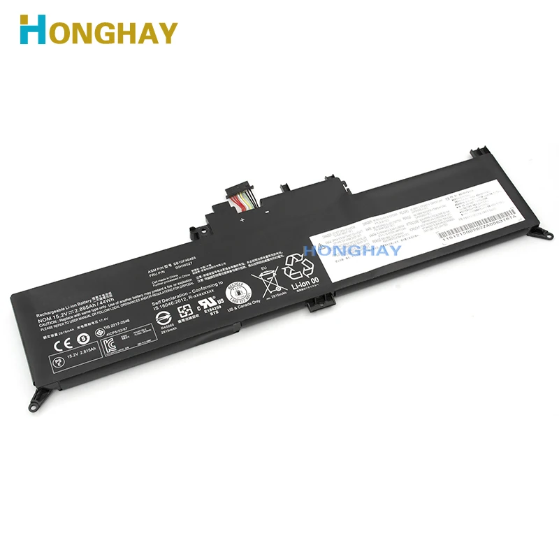 Honghay  15.2V 44Wh New Original Sb10F46465 Laptop Battery For Lenovo Thinkpad Yoga X260 00Hw026 00Hw027 Sb10F46465